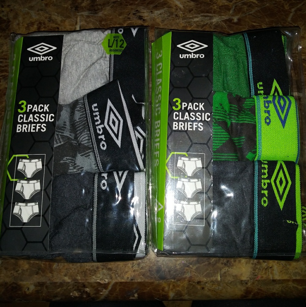 Boys youth large umbro classic breifs bundle deal